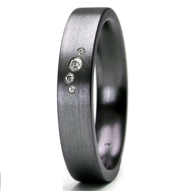 TANTALUM MAGIC Tantal Ring Linie P2 4x0,019 ct.